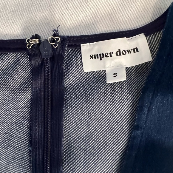 NWT Superdown by Revolve denim sleeveless dress - Picture 2 of 3